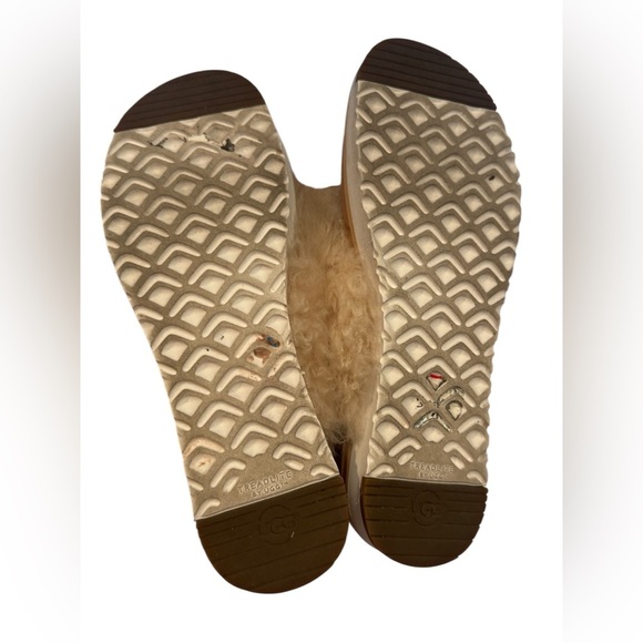 UGG Holly Woman’s Sandal Sheepskin Soft Ochre Size 8.5 W/ Box EUC - Picture 5 of 10